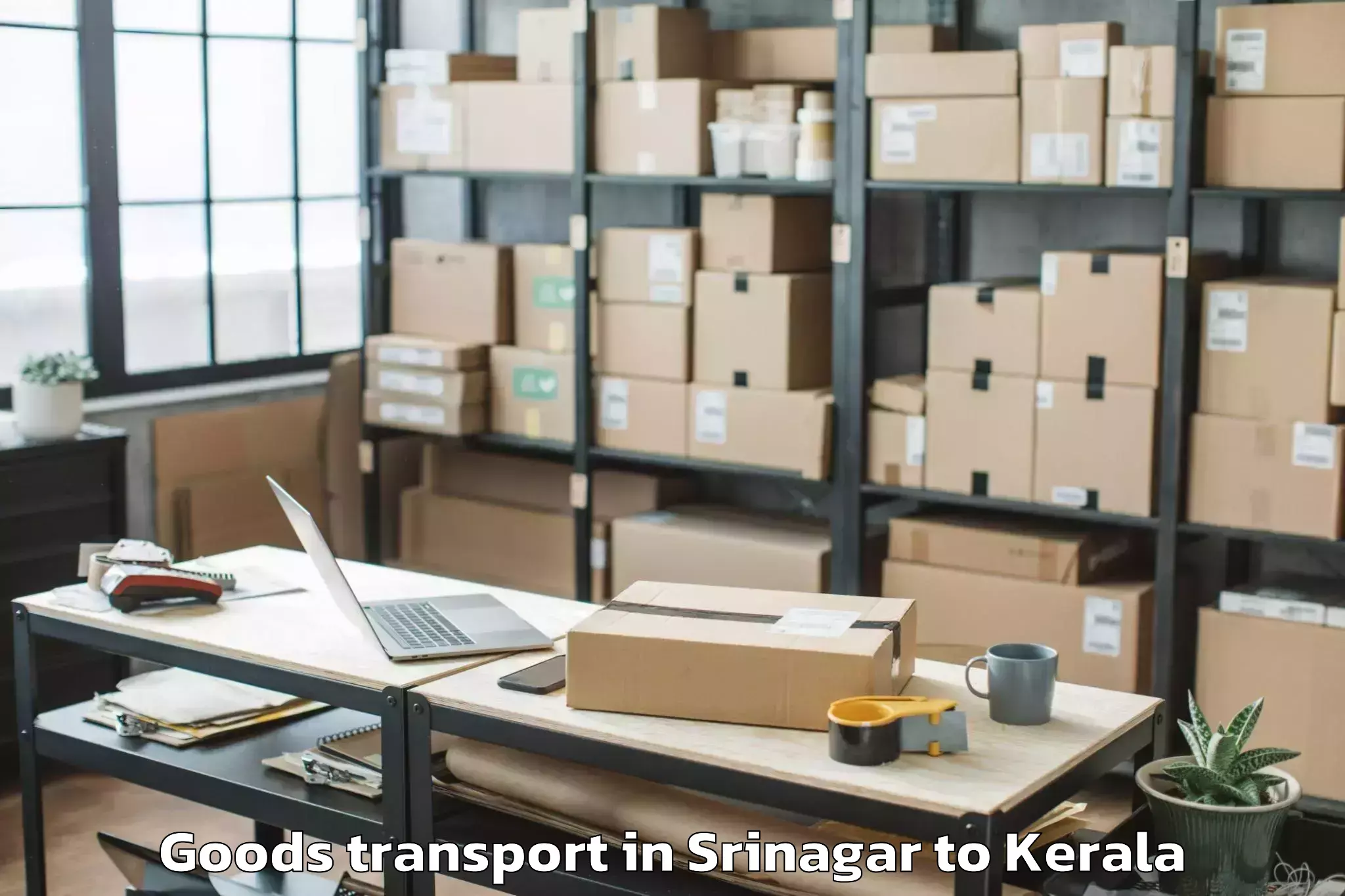 Srinagar to Santhipuram Goods Transport